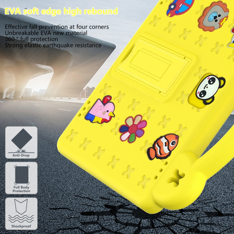 For Walmart Onn 10.1 2022 / 100071485 Handle Kickstand Children EVA Shockproof PC Tablet Case(Yellow) - Others by PMC TechLife | Online Shopping South Africa | PMC TechLife | Buy Now Pay Later Mobicred