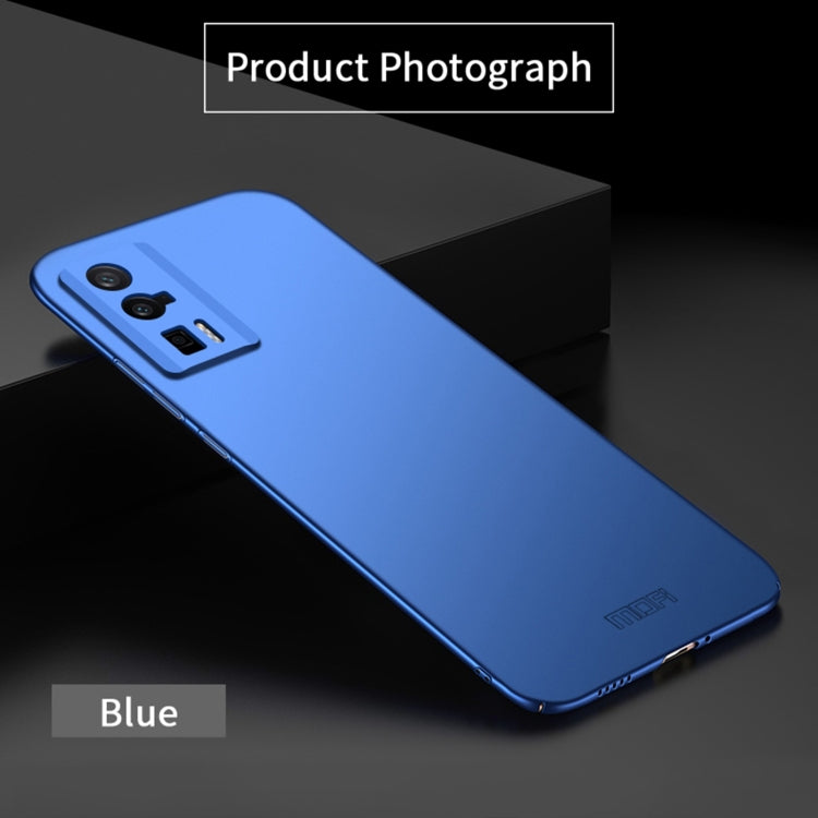 For Xiaomi Redmi K60 / K60 Pro MOFI Frosted Ultra-thin PC Hard Case(Blue) - Xiaomi Cases by MOFI | Online Shopping South Africa | PMC Jewellery