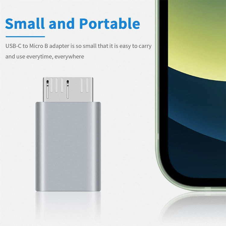 1 PCS JUNSUNMAY USB-C / Type-C Female to Male USB 3.0 Micro B Adapter Converter - free shipping - PMC TechLife - Order now!