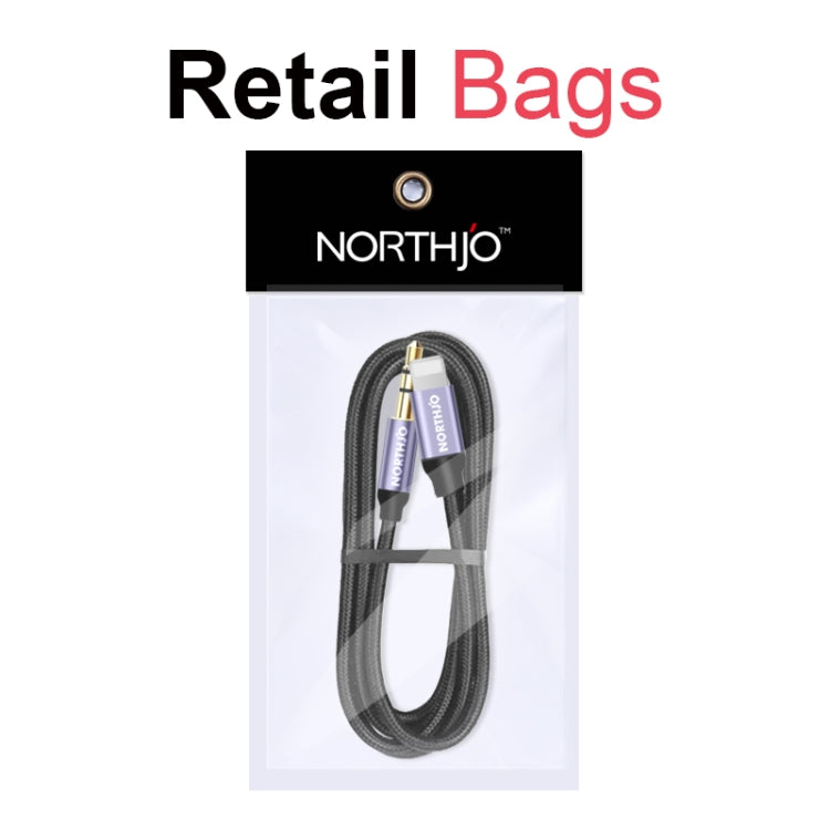 NORTHJO LTM03 8 Pin to 3.5mm Audio AUX Jack Cable, Length:1.5m - Video & Audio Cable by NORTHJO | Online Shopping South Africa | PMC TechLife | Buy Now Pay Later Mobicred