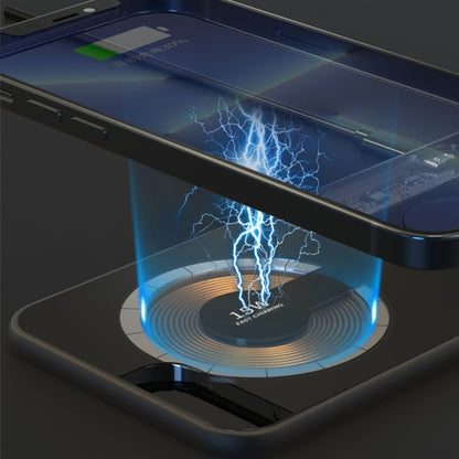 T06 Dual 15W Fast Charging Pad 3 in 1 Transparent Magnetic Phone Wireless Charger - Wireless Charger by PMC Jewellery | Online Shopping South Africa | PMC Jewellery | Buy Now Pay Later Mobicred