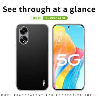 For OPPO A1 5G MOFI Ming Series Ultra-thin TPU Phone Case(Transparent) - OPPO Cases by MOFI | Online Shopping South Africa | PMC Jewellery