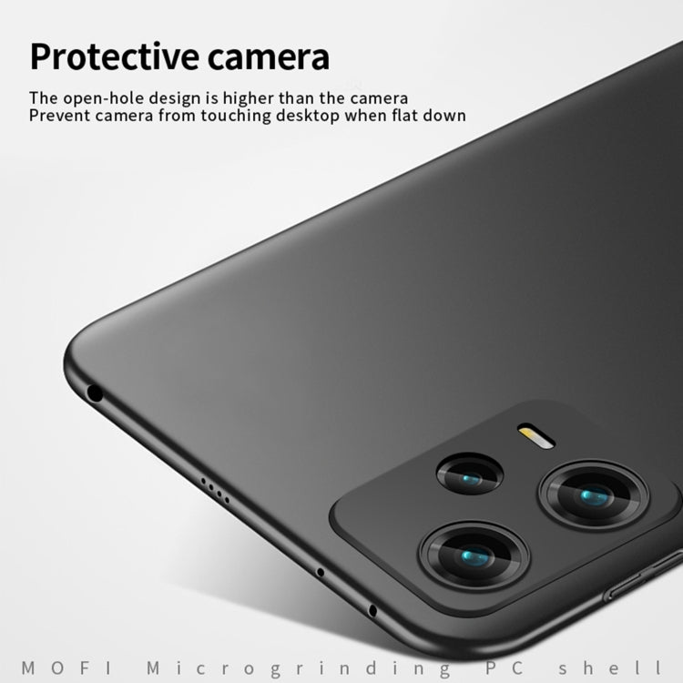 For Redmi Note 12 Pro 5G Global MOFI Micro-Frosted PC Ultra-thin Hard Phone Case(Black) - Note 12 Pro Cases by MOFI | Online Shopping South Africa | PMC Jewellery