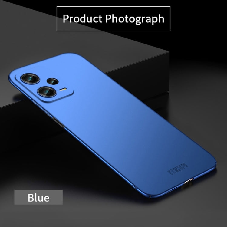 For Redmi Note 12 Pro 5G Global MOFI Micro-Frosted PC Ultra-thin Hard Phone Case(Blue) - Note 12 Pro Cases by MOFI | Online Shopping South Africa | PMC Jewellery