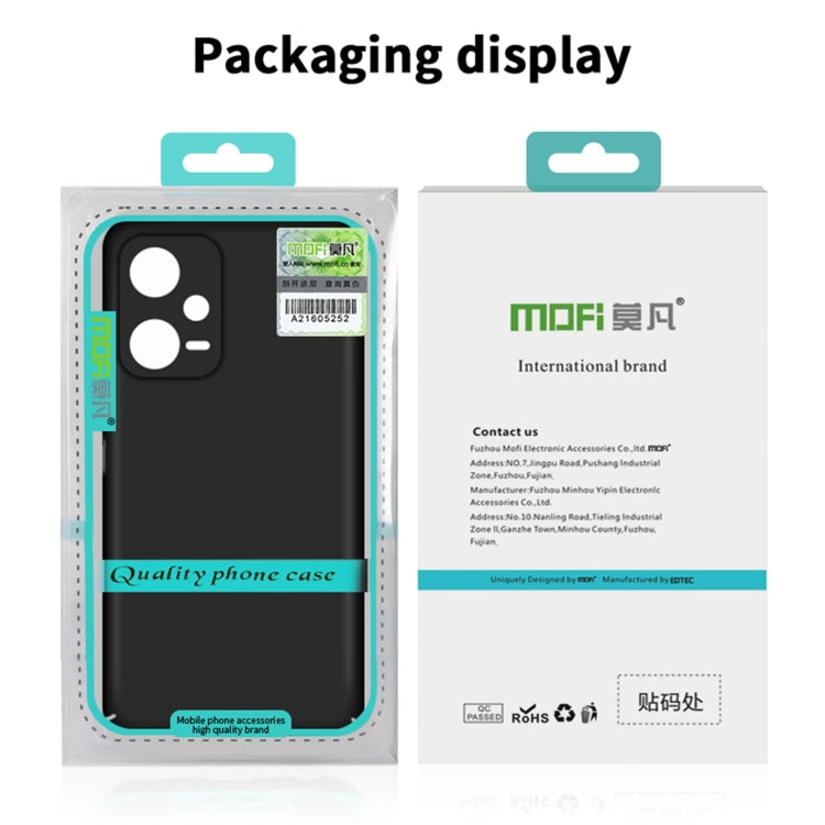 For Xiaomi Redmi Note 12S MOFI Micro-Frosted PC Ultra-thin Hard Phone Case(Black) - Xiaomi Cases by MOFI | Online Shopping South Africa | PMC TechLife | Buy Now Pay Later Mobicred