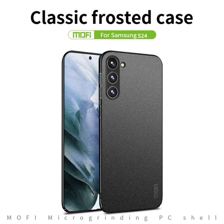 For Samsung Galaxy S24 5G MOFI Fandun Series Frosted PC Ultra-thin All-inclusive Phone Case(Blue) - Galaxy S24 5G Cases by MOFI | Online Shopping South Africa | PMC Jewellery