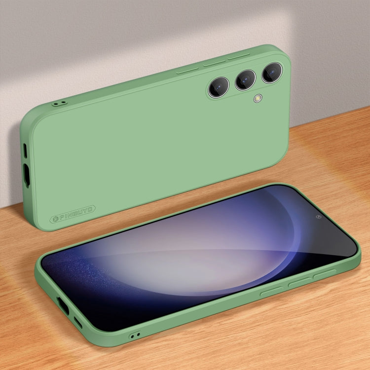 For Samsung Galaxy S24 5G PINWUYO Sense Series Liquid Silicone TPU Phone Case(Green) - Galaxy S24 5G Cases by PINWUYO | Online Shopping South Africa | PMC Jewellery | Buy Now Pay Later Mobicred