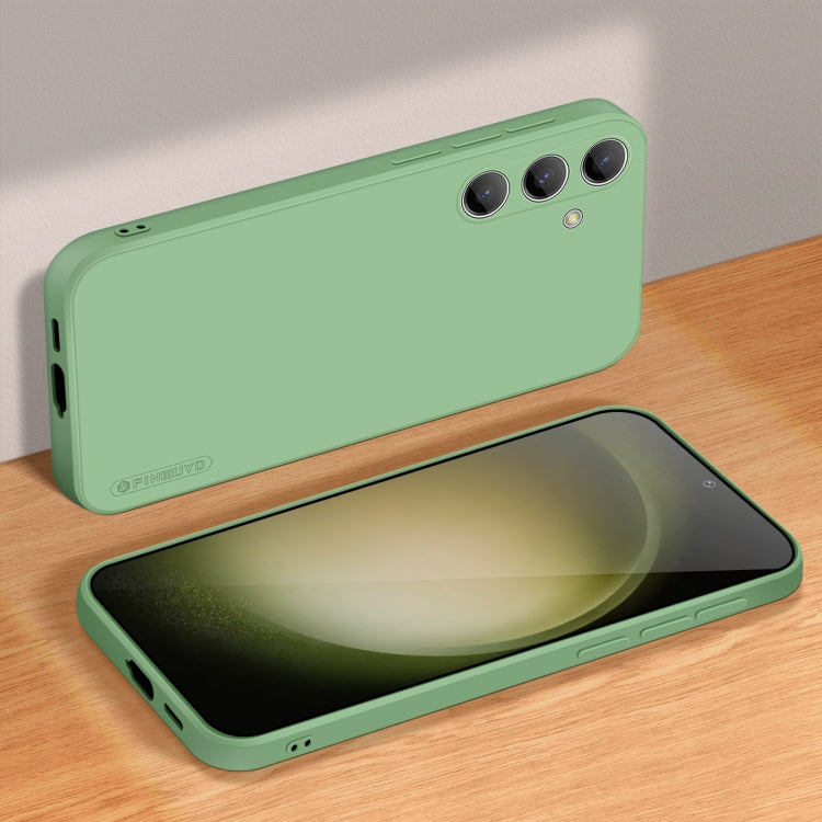 For Samsung Galaxy S24+ 5G PINWUYO Sense Series Liquid Silicone TPU Phone Case(Green) - Galaxy S24+ 5G Cases by PINWUYO | Online Shopping South Africa | PMC Jewellery | Buy Now Pay Later Mobicred