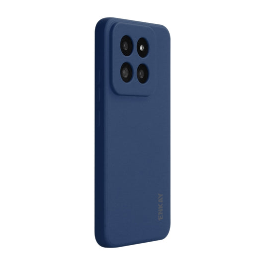 For Xiaomi 14 Pro ENKAY Hat-Prince Liquid Silicone Shockproof Soft Phone Case(Dark Blue) - 14 Pro Cases by ENKAY | Online Shopping South Africa | PMC Jewellery | Buy Now Pay Later Mobicred