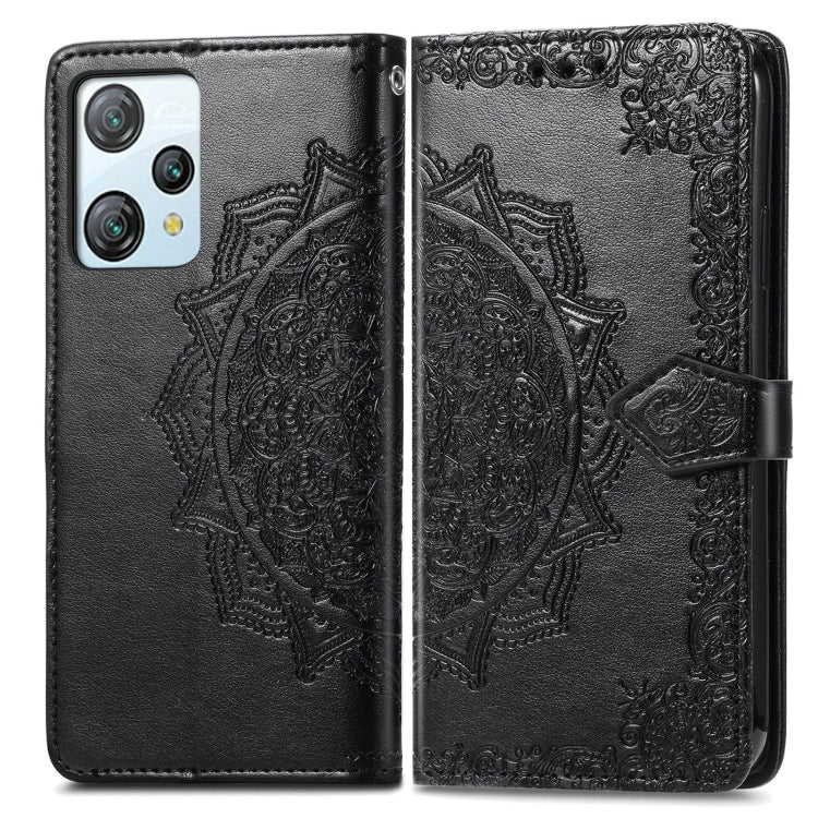For Blackview A53 Mandala Flower Embossed Leather Phone Case(Black) - More Brand by PMC TechLife | Online Shopping South Africa | PMC TechLife | Buy Now Pay Later Mobicred