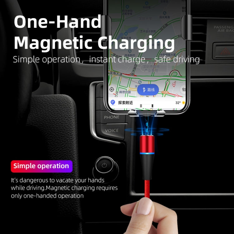 ENKAY 2 in 1 5A USB to Type-C + 8 Pin Magnetic Fast Charging Data Cable with LED Light, Length: 1m(Black) - free shipping - PMC Jewellery - Order now!