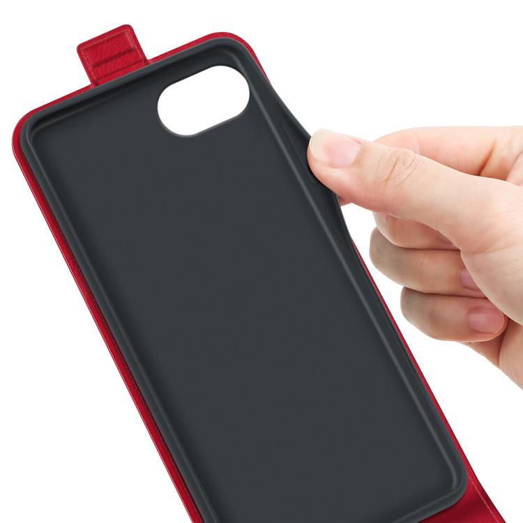 For iPhone 16e R64 Texture Single Vertical Flip Leather Phone Case(Red) - iPhone 16e Cases by PMC TechLife | Online Shopping South Africa | PMC TechLife | Buy Now Pay Later Mobicred