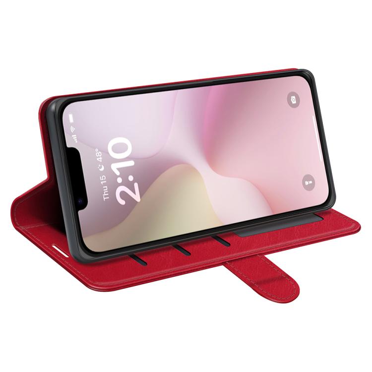 For iPhone 16e R64 Texture Horizontal Flip Leather Phone Case(Red) - free shipping - PMC TechLife - Order now!