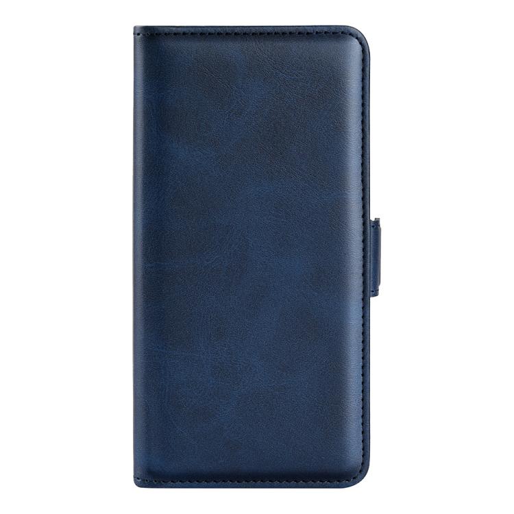For iPhone 16e Dual-side Magnetic Buckle Horizontal Flip Leather Phone Case(Dark Blue) - iPhone 16e Cases by PMC TechLife | Online Shopping South Africa | PMC TechLife | Buy Now Pay Later Mobicred