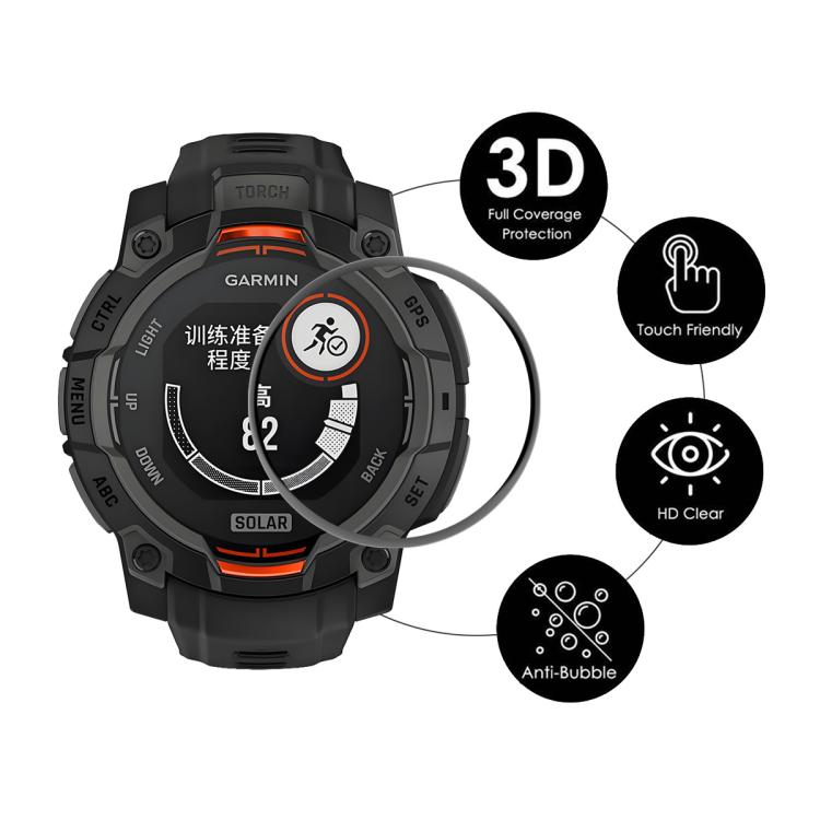 For Garmin Instinct 3 AMOLED / Solar 45mm 10pcs ENKAY 3D Full Coverage Soft PC Edge PMMA HD Screen Protector Film - free shipping - PMC TechLife - Order now!