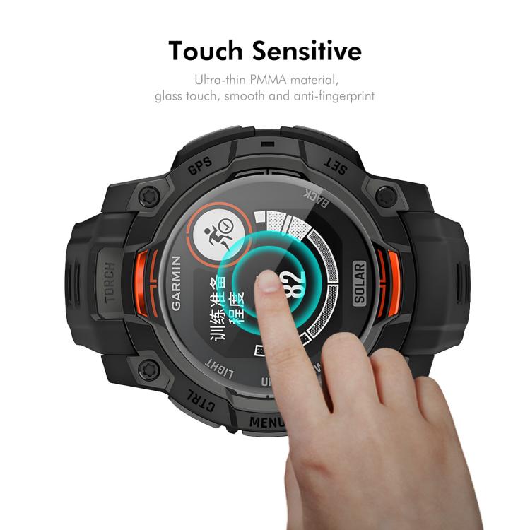 For Garmin Instinct 3 AMOLED / Solar 45mm 10pcs ENKAY 3D Full Coverage Soft PC Edge PMMA HD Screen Protector Film - free shipping - PMC TechLife - Order now!