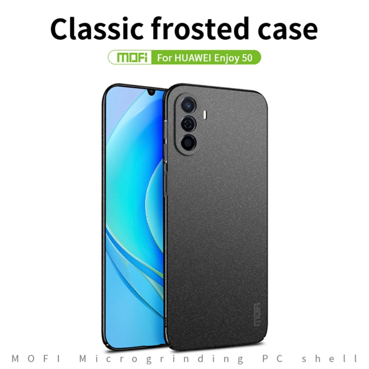 For Huawei Enjoy 50 / nova Y70 Plus MOFI Fandun Series Frosted PC Ultra-thin All-inclusive Phone Case(Red) - Huawei Cases by MOFI | Online Shopping South Africa | PMC TechLife | Buy Now Pay Later Mobicred