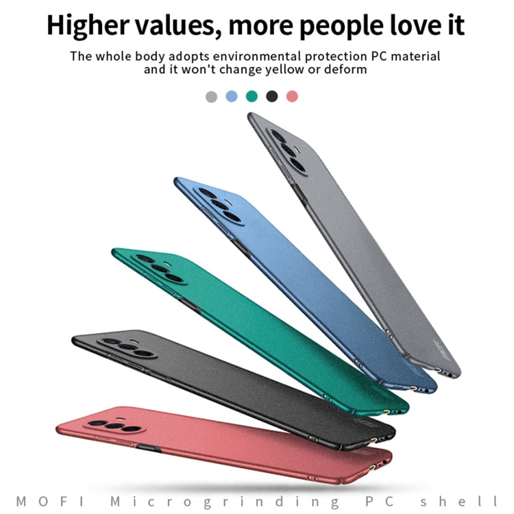 For Huawei Enjoy 50 / nova Y70 Plus MOFI Fandun Series Frosted PC Ultra-thin All-inclusive Phone Case(Red) - Huawei Cases by MOFI | Online Shopping South Africa | PMC TechLife | Buy Now Pay Later Mobicred