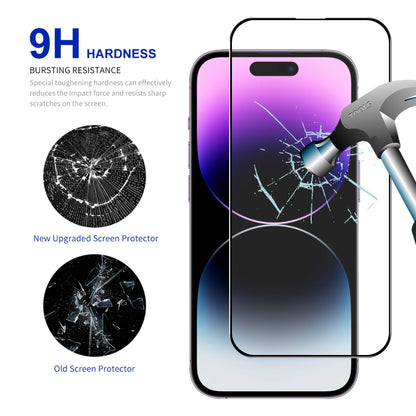 For iPhone 16 Pro 2pcs ENKAY Full Glue High Aluminum-silicon Tempered Glass Film - iPhone 16 Pro Tempered Glass by ENKAY | Online Shopping South Africa | PMC Jewellery | Buy Now Pay Later Mobicred