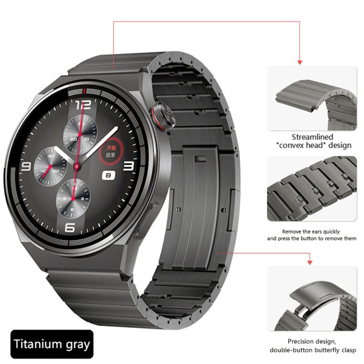 For Huawei Watch 3 Pro Titanium Alloy Quick Release Watch Band(Gray) - Watch Bands by PMC TechLife | Online Shopping South Africa | PMC TechLife