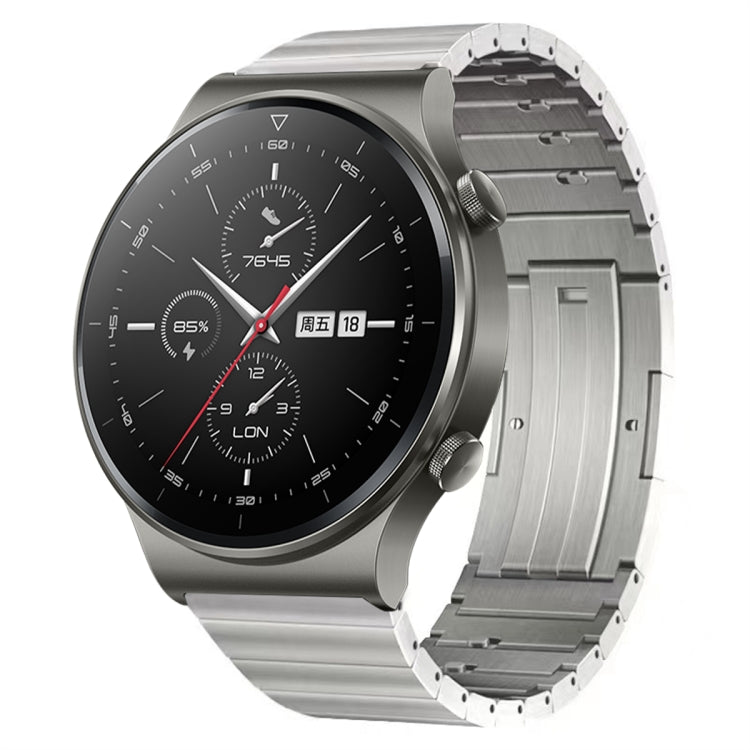 For Huawei Watch GT 2 Pro Titanium Alloy Quick Release Watch Band(Silver) - Watch Bands by PMC TechLife | Online Shopping South Africa | PMC TechLife