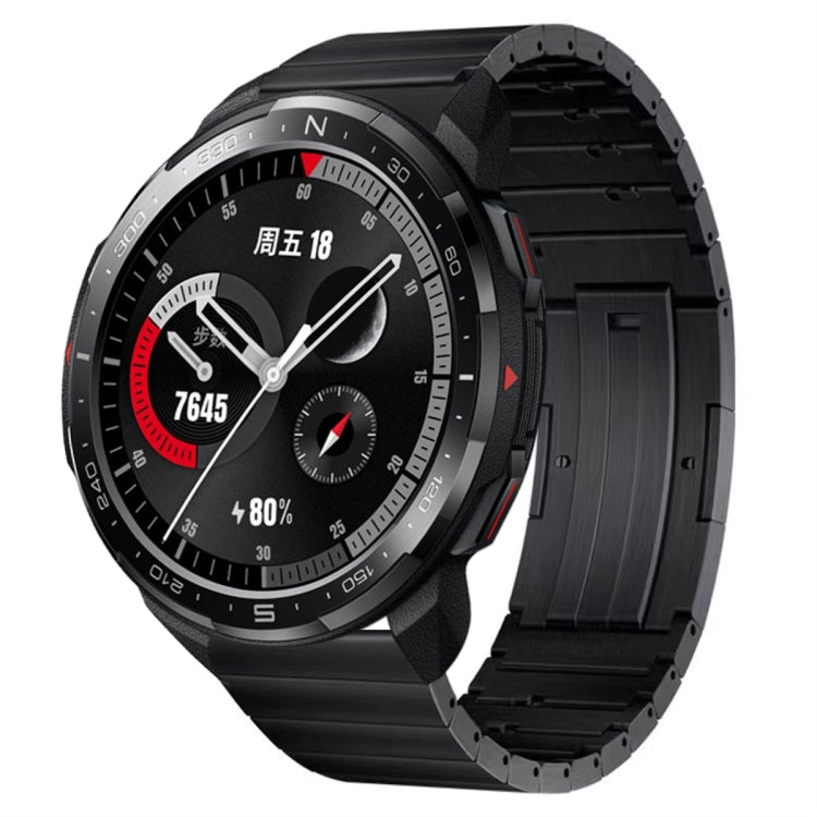 For Honor Watch GS Pro Titanium Alloy Quick Release Watch Band(Black) - free shipping - PMC TechLife - Order now!