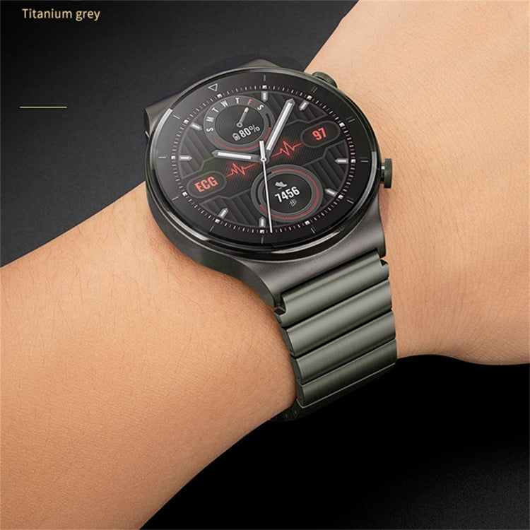 For Samsung Gear S3 Classic One Bead Titanium Alloy Watch Band(Gray) - Watch Bands by PMC Jewellery | Online Shopping South Africa | PMC Jewellery