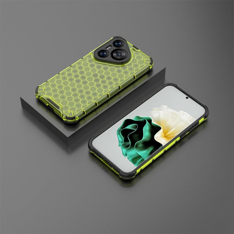 For Huawei Pura 70 Shockproof Honeycomb Phone Case(Green) - Huawei Cases by PMC Jewellery | Online Shopping South Africa | PMC Jewellery | Buy Now Pay Later Mobicred