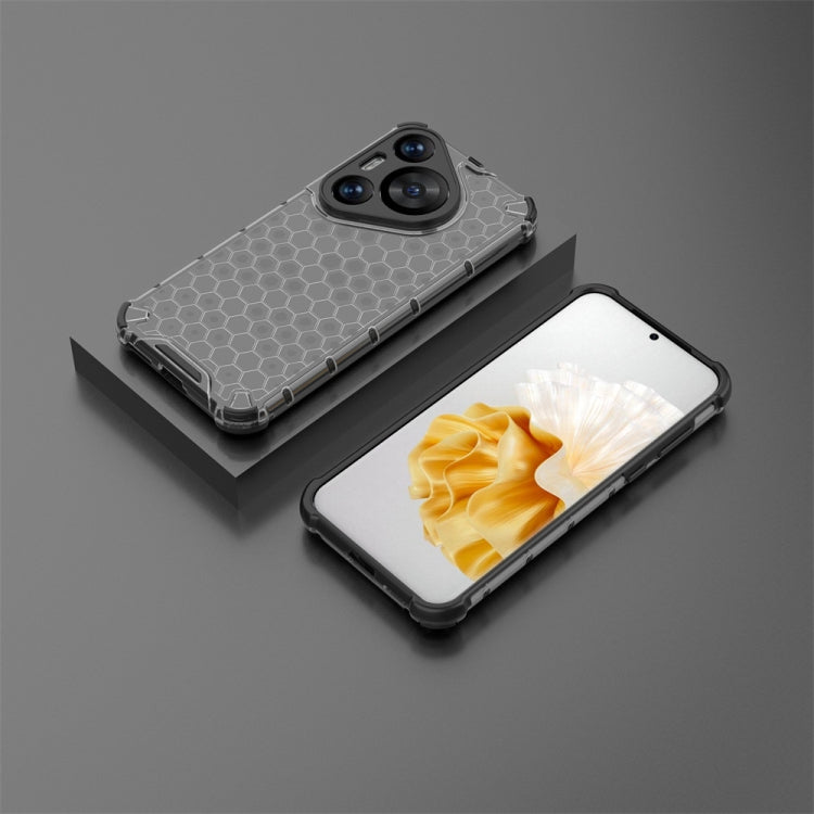 For Huawei Pura 70 Pro+ Shockproof Honeycomb Phone Case(Black) - Huawei Cases by PMC Jewellery | Online Shopping South Africa | PMC Jewellery | Buy Now Pay Later Mobicred