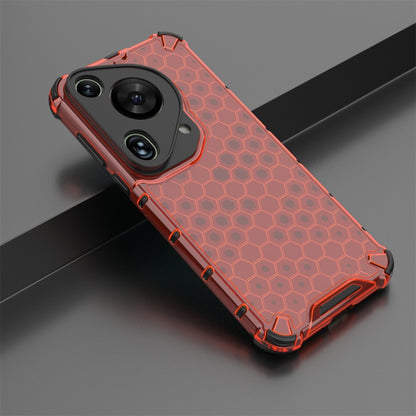 For Huawei Pura 70 Ultra Shockproof Honeycomb Phone Case(Red) - Huawei Cases by PMC Jewellery | Online Shopping South Africa | PMC Jewellery | Buy Now Pay Later Mobicred