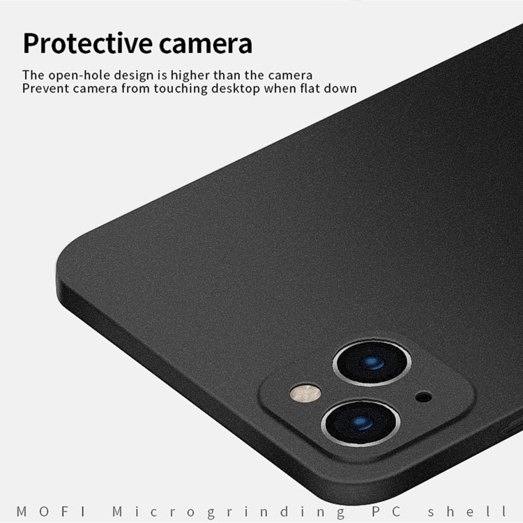 For iPhone 15 MOFI Fandun Series Frosted PC Ultra-thin All-inclusive Phone Case(Black) - iPhone 15 Cases by MOFI | Online Shopping South Africa | PMC Jewellery