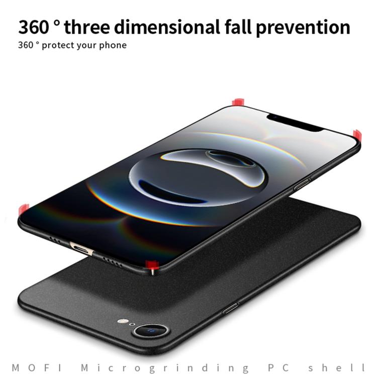 For iPhone 16e MOFI Fandun Series Frosted PC Ultra-thin All-inclusive Phone Case(Blue) - free shipping - PMc TechLife - Order now!