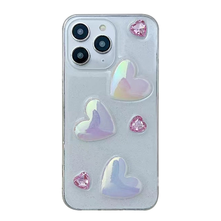 For iPhone 13 Pro Max Love Epoxy TPU Phone Case(Pink) - free shipping - PMC TechLife - Order now!
