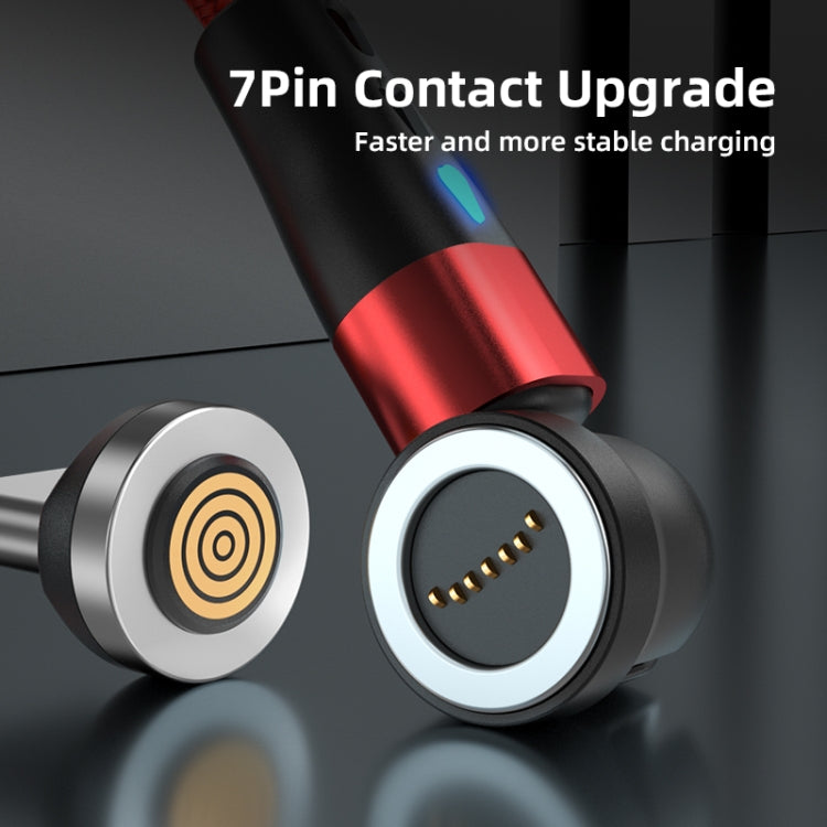 ENKAY 3A USB to Type-C / 8 Pin Magnetic 540 Degrees Rotating Fast Charging Cable, Length:2m(Black) - Charging Cable & Head by ENKAY | Online Shopping South Africa | PMC Jewellery | Buy Now Pay Later Mobicred