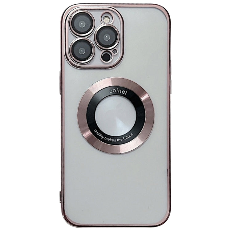 For iPhone 16 Pro Max Electroplating Magsafe TPU Phone Case(Rose) - iPhone 16 Pro Max Cases by PMC TechLife | Online Shopping South Africa | PMC TechLife | Buy Now Pay Later Mobicred