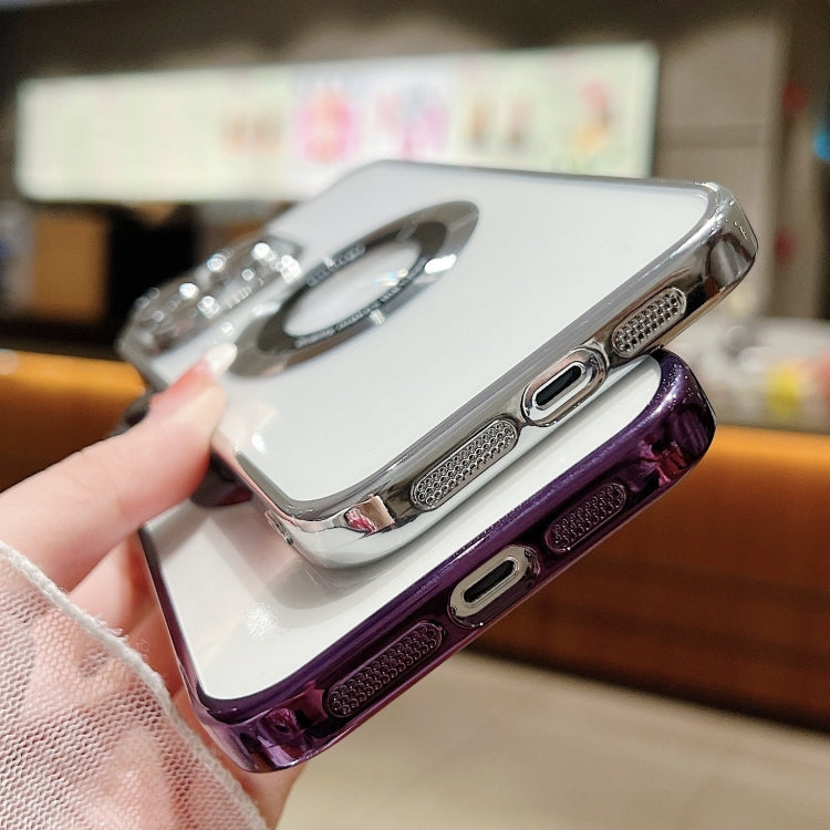 For iPhone 12 Pro Max Magsafe Electroplating TPU Phone Case(Purple) - iPhone 12 Pro Max Cases by PMC Jewellery | Online Shopping South Africa | PMC Jewellery