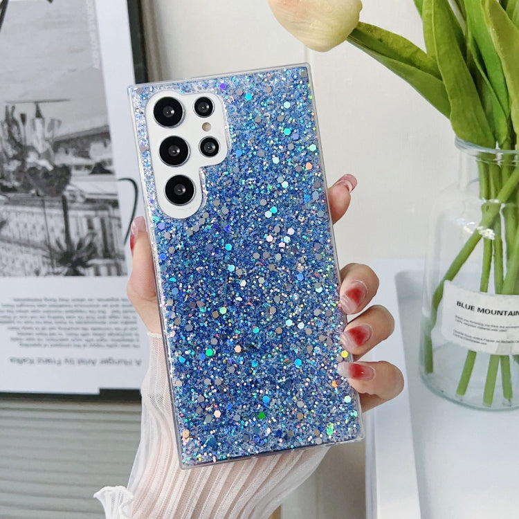 For Samsung Galaxy S24 5G Glitter Sequins Epoxy TPU Phone Case(Blue) - Galaxy S24 5G Cases by PMC TechLife | Online Shopping South Africa | PMC TechLife