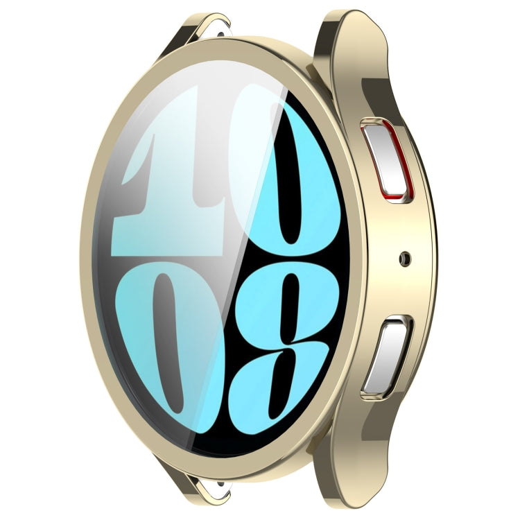 For Samsung Galaxy Watch6 44mm Full Coverage TPU Electroplated Watch Protective Case(Gold) - Watch Cases by PMC TechLife | Online Shopping South Africa | PMC TechLife