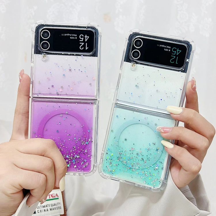 For Samsung Galaxy Z Flip4 Magsafe Glitter TPU Phone Case(Green) - free shipping - PMC TechLife - Order now!