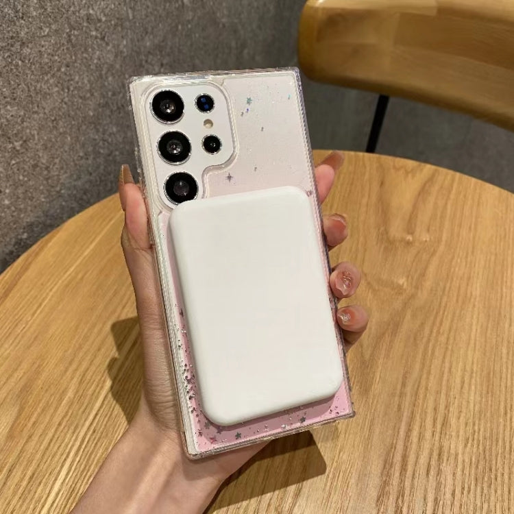 For Samsung Galaxy S23+ 5G Magsafe Glitter TPU Phone Protective Case(White) - Galaxy S23+ 5G Cases by PMC TechLife | Online Shopping South Africa | PMC TechLife