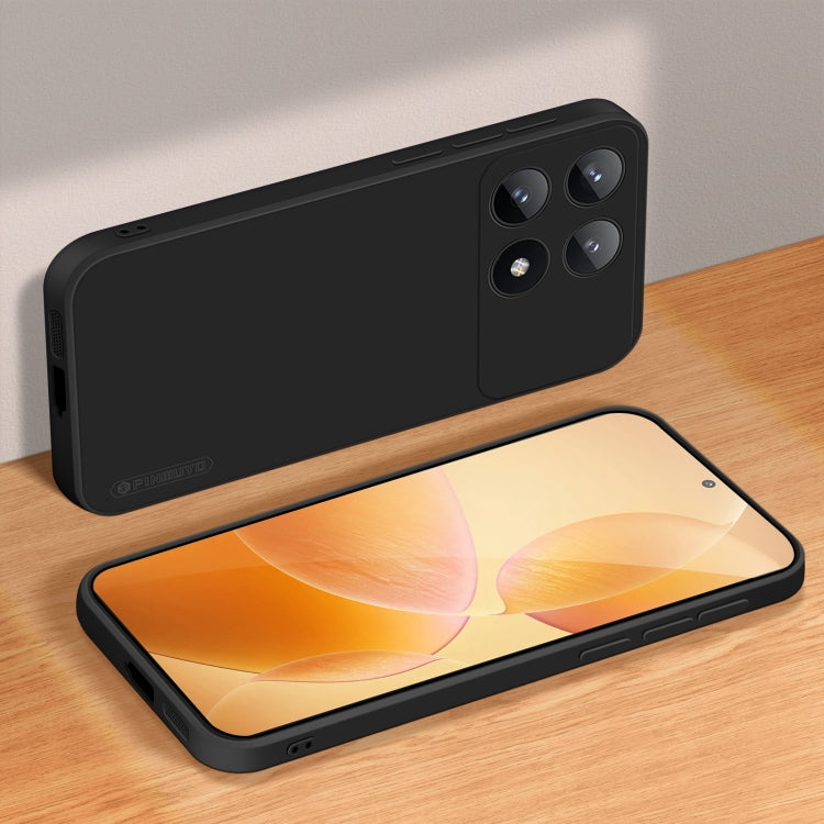 For Xiaomi Redmi K70E PINWUYO Sense Series Liquid Silicone TPU Phone Case(Black) - K70E Cases by PINWUYO | Online Shopping South Africa | PMC Jewellery | Buy Now Pay Later Mobicred