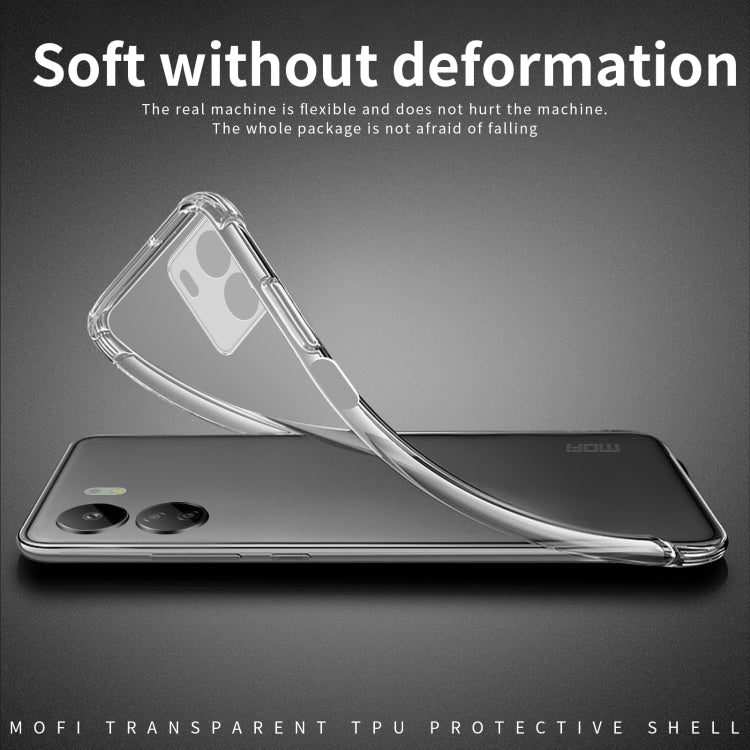 For Xiaomi Redmi 13C MOFI Ming Series Ultra-thin TPU Phone Case(Transparent) - 13C Cases by MOFI | Online Shopping South Africa | PMC Jewellery