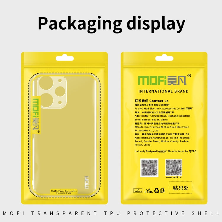 For Xiaomi Redmi 13 MOFI Ming Series Ultra-thin TPU Phone Case(Transparent) - Redmi 13 Cases by MOFI | Online Shopping South Africa | PMC Jewellery | Buy Now Pay Later Mobicred