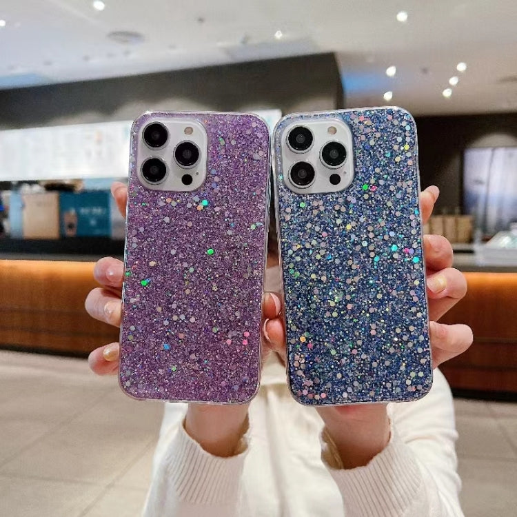 For iPhone 16 Plus Glitter Sequins Epoxy TPU Phone Case(Gold) - iPhone 16 Plus Cases by PMC Jewellery | Online Shopping South Africa | PMC Jewellery | Buy Now Pay Later Mobicred