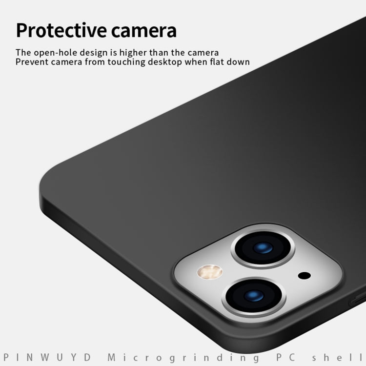 For iPhone 15 PINWUYO Micro-Frosted PC Ultra-thin Hard Phone Case with Magsafe Magnetic Ring(Blue) - free shipping - PMC TechLife - Order now!