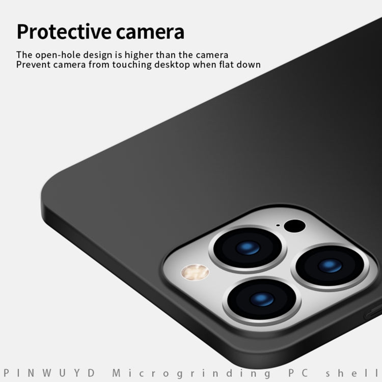 For iPhone 15 Pro PINWUYO Micro-Frosted PC Ultra-thin Hard Phone Case with Magsafe Magnetic Ring(Black) - free shipping - PMC TechLife - Order now!