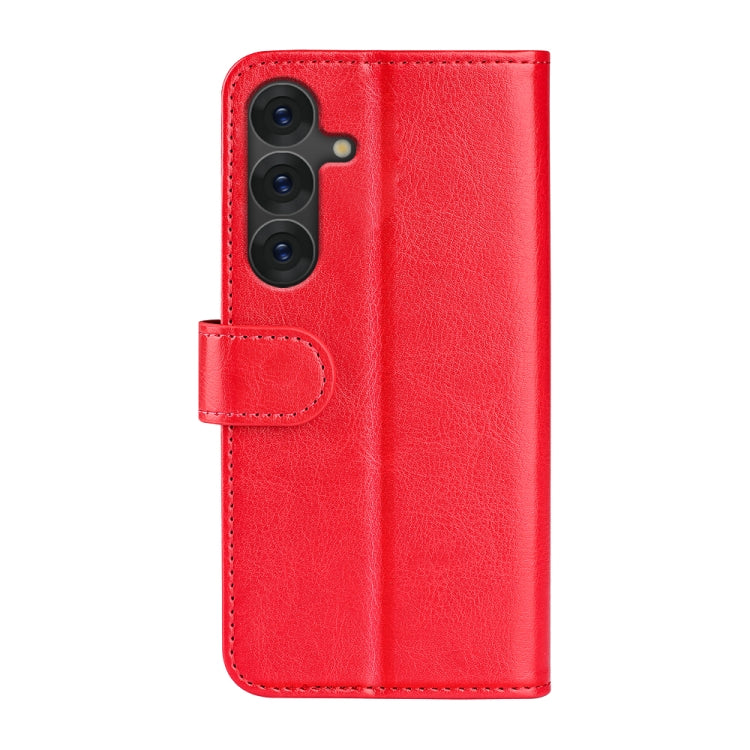 For Samsung Galaxy S25 5G R64 Texture Horizontal Flip Leather Phone Case(Red) - Galaxy S25 5G Cases by PMC Jewellery | Online Shopping South Africa | PMC Jewellery | Buy Now Pay Later Mobicred