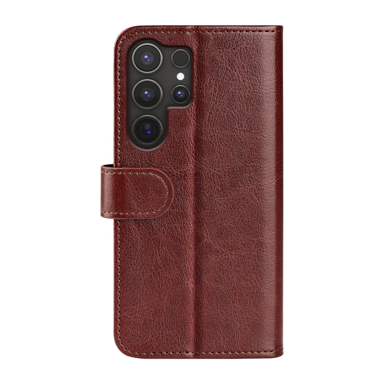 For Samsung Galaxy S25 Ultra 5G R64 Texture Horizontal Flip Leather Phone Case(Brown) - Galaxy S25 Ultra 5G Cases by PMC Jewellery | Online Shopping South Africa | PMC Jewellery | Buy Now Pay Later Mobicred