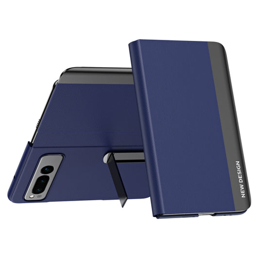 For   Google Pixel Fold Side Electroplating Adsorption Ultra-thin Leather Phone Case(Bule) - Google Cases by PMC Jewellery | Online Shopping South Africa | PMC Jewellery | Buy Now Pay Later Mobicred