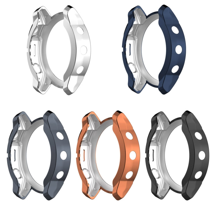 For Garmin Epix Pro 51mm Half Package Electroplated TPU Watch Protective Case(Grey) - Watch Cases by PMC TechLife | Online Shopping South Africa | PMC TechLife